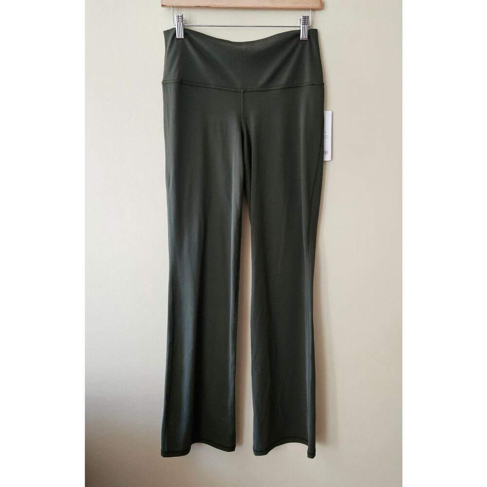Athleta Green Flare Leggings